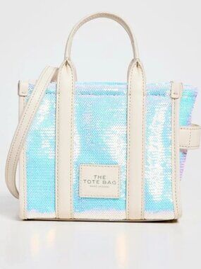 Marc Jacobs Micro Tote Bag Iridescent Sequin NWT